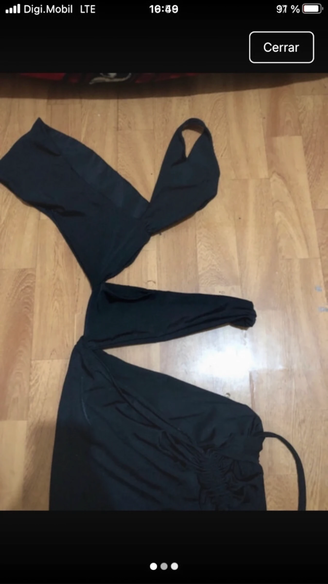 Vestido negro largo 
